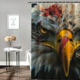 thumbnail image 2 of Orinice Bald Eagle Bathroom Decor Set - Colorful Luxurious Graphic Print Polyester Fabric Shower Curtain with Hooks, Waterproof, Easy to Install, Machine Washable 60x72, 2 of 7
