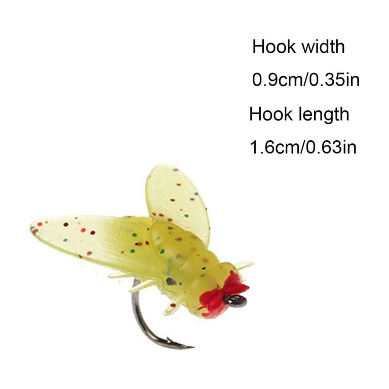 bass fishing lures for party favors FHBVT Fly Fishing Lures 30PCS Soft Fly Hook Bait with Fish Attractant  Lifelike Fishing Lures for Freshwater Saltwater Trout Bass Fishing Gear  Accessories Holiday Party Favors Outdoor Supplies