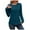 Blue, variant on SNKSDGM Long Sleeve Shirts for Women Long Sleeve Crop Tops Blouse Women Fashion Casual T Shirt Leopard Printing Packet Long Sleeve Crew Neck Top Blouse S