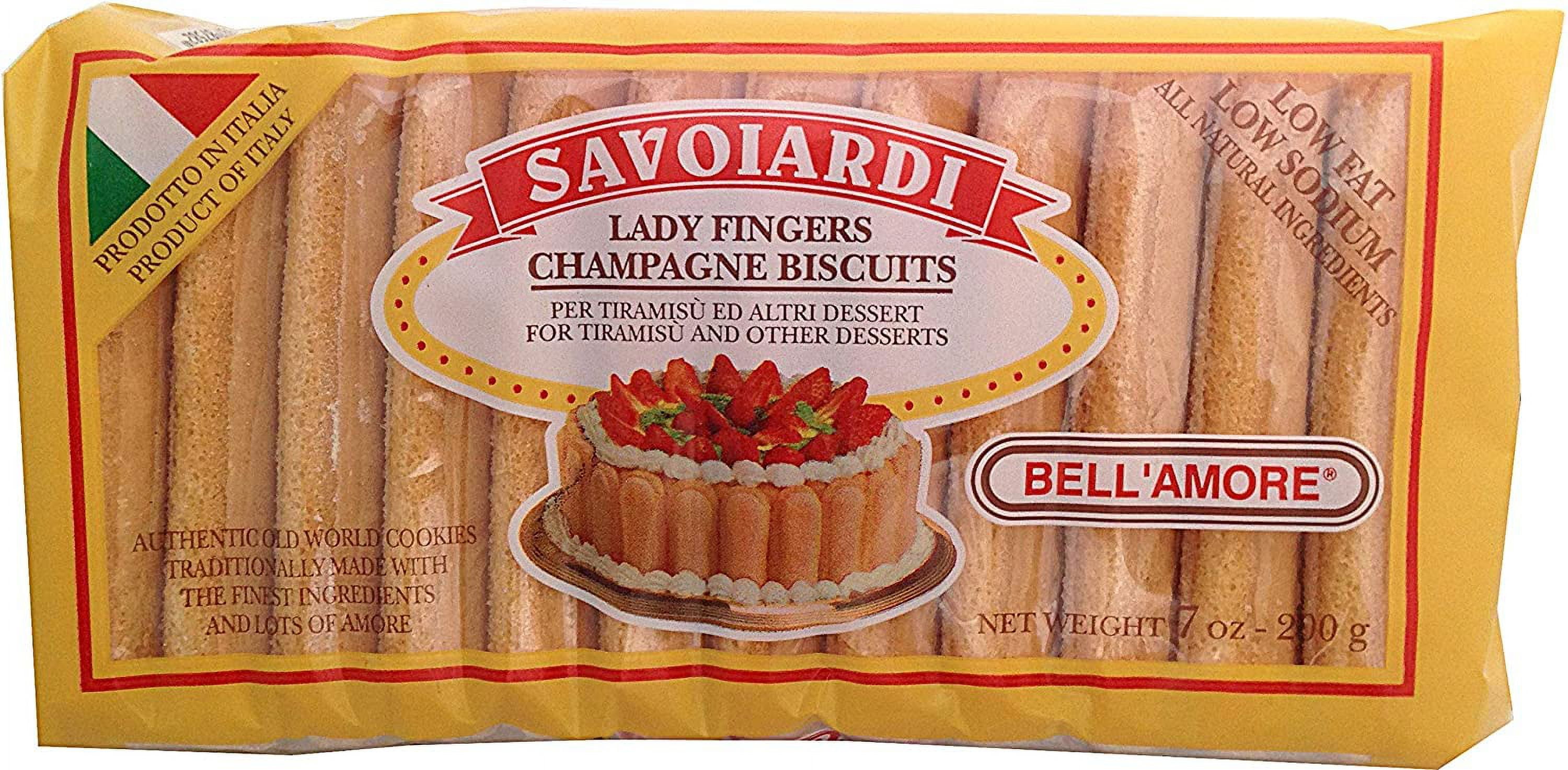 Savoiardi, Lady Fingers Champagne Biscuits (Pack of 3), 7 oz
