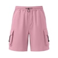 thumbnail image 4 of SHTXOZHI Womens Cargo Capris Drawstring Elastic Waisted Wide Leg Pants Casual Vacation Hiking Bottoms with Pockets, 4 of 6