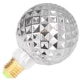 thumbnail image 2 of Bombilla LED vintage de filamento duro, galvanizada, gris, temperatura de color de 2700 K, E27, para lámparas de araña., 2 of 14