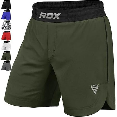 RDX MMA Shorts for Men, Martial Arts Training Pants, Kickboxing, Muay Thai, Boxing, Grappling, Sparring, Freefight, Fitness, Running, Jogging, and Gym Sports Shorts for Combat and Workout