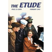 The Etude: Servicemen and Pianist- Fine Art Canvas Print (20" x 30")