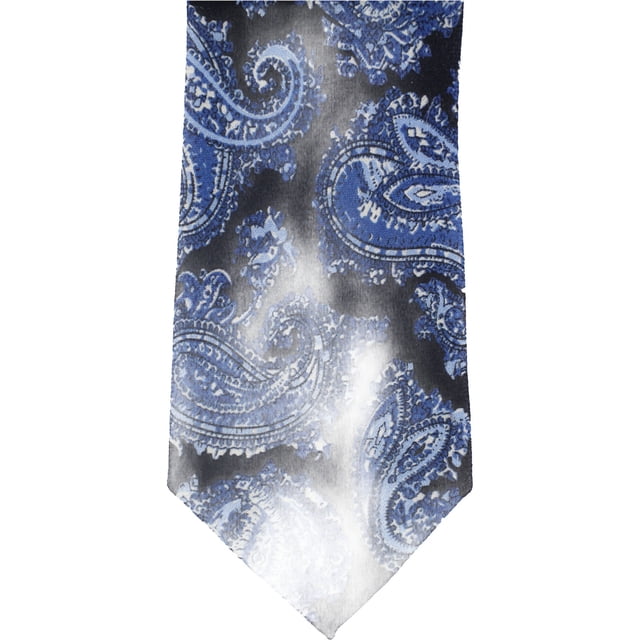 Tasso Elba Mens Paisley Self-tied Necktie, Blue, One Size