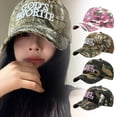thumbnail image 3 of Camouflage Twig Pattern Ink Splash Embroidery Duck Tongue Cap, Unisex Adjustable Size, Polyester Material, Trendy American Style for Men & Women, 3 of 8