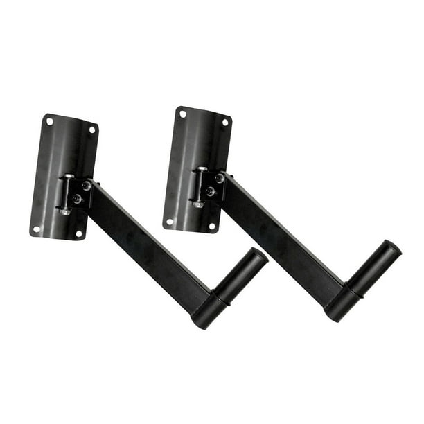 PYLE PSTND6 Dual Universal Adjustable Wall Mount Speaker Bracket Stand Holders with Swivel