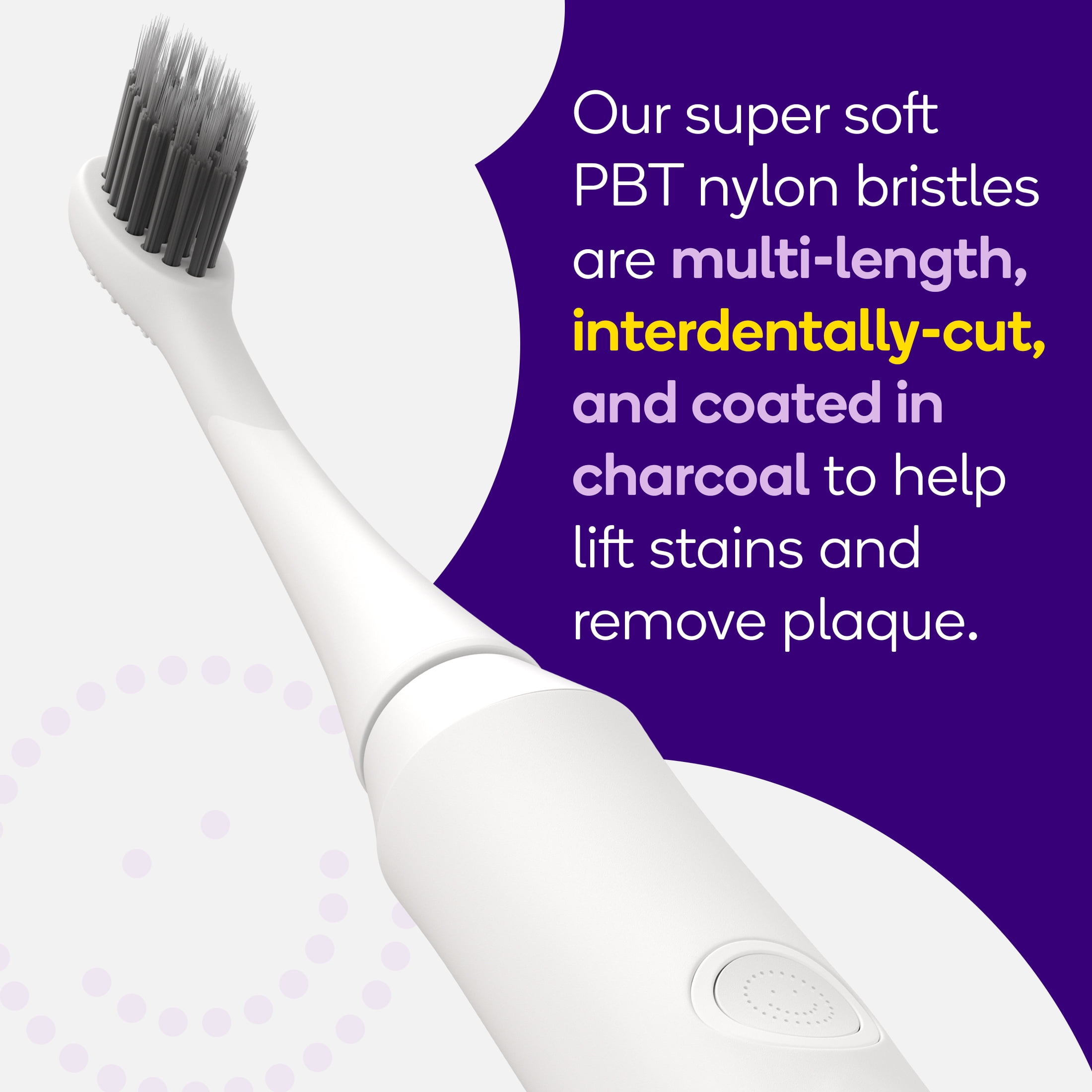 Burst Sonic Electric Toothbrush Replacement Head, White, 1 Count