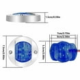 thumbnail image 3 of EROCK 4X Round Marine Boat LED Stern Lights Blue Cabin Deck Courtesy Light Waterproof, 3 of 10