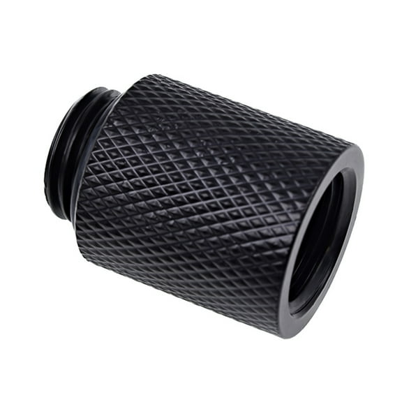 Alphacool Eiszapfen G1/4" Male to Female 20mm Extender Fitting, Deep Black