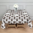 thumbnail image 3 of Brown Bigfoot Pattern Square Tablecloth,Waterproof Square Table Cover,Wipeable Spillproof Washable Table Cover for Home Kitchen Party Decor 60"x60"(152x152cm), 3 of 6