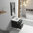 thumbnail image 6 of 20" Freestanding Bathroom Vanity with Medicine Cabinet - Silver Grey, 6 of 8