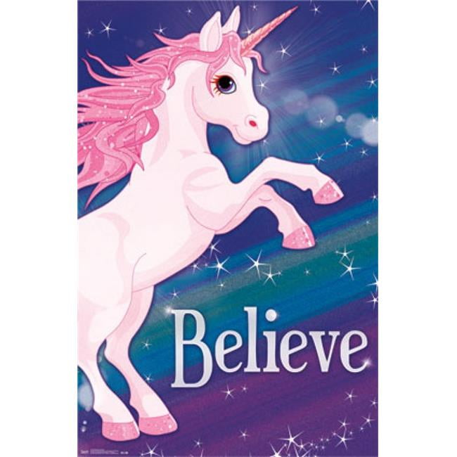 Posterazzi TIARP14152 Rainbow Unicorn Poster Print 24 x 36 in. Walmart