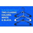 thumbnail image 6 of Unclutter Unbreakable Clothes Hangers - 50 Pack - Quality, Strong Hangers for Coats, Shirts, Blouses, and Pants - Black, 6 of 6