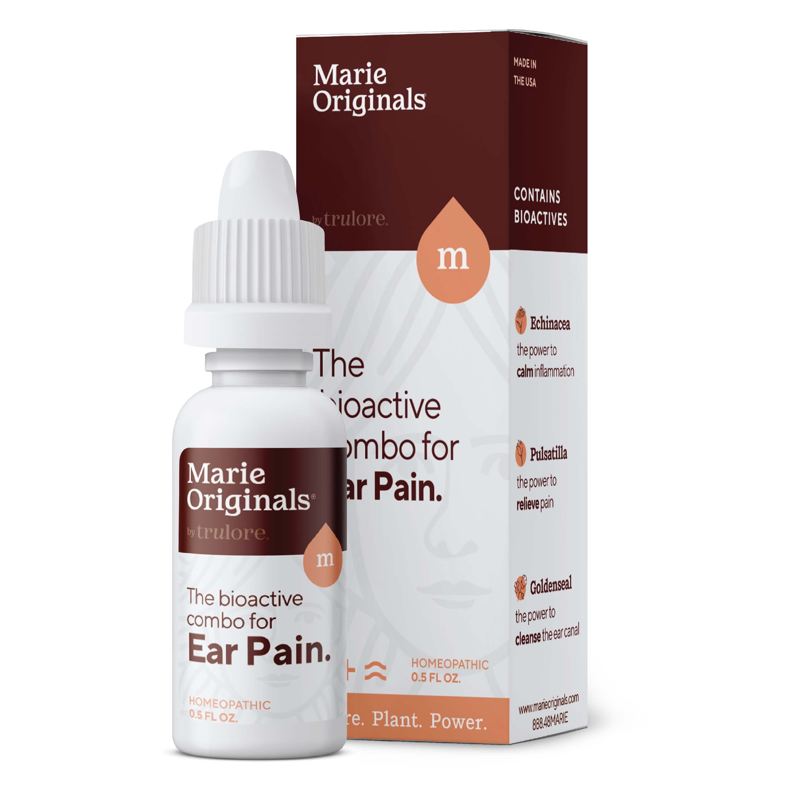 Marie Originals Ear Drops - For Ear Infection Prevention, Pain Relief, Swimmer's Ear- Adult & Child