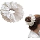 thumbnail image 3 of Thickened White Lace Hair Scrunchies, Lolita Lace Large Scrunchies Flower Hair Ties, White Lace Scrunchies Large For Women Girls, 3 of 5