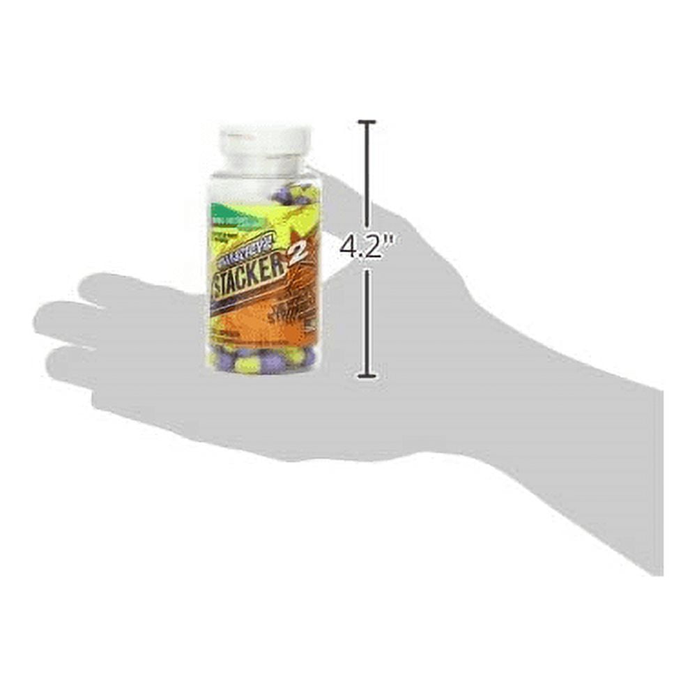 Stacker 2 Dietary Supplements, Energy and Metabolism Booster, 100 Ct