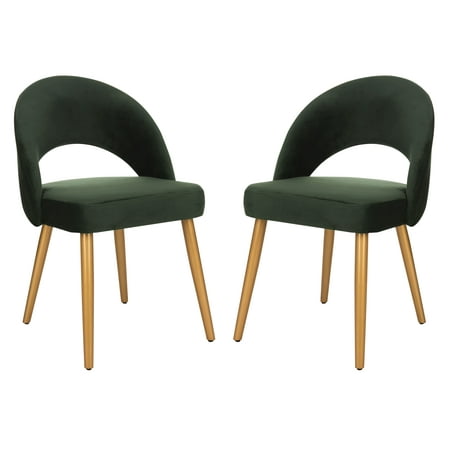 Safavieh Giani Mid Century Glam Retro Dining Chair Set Of 2 Walmart Com Walmart Com