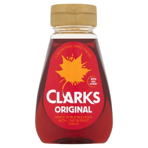 Clarks Original Maple Syrup & Carob Fruit Blend 180ml, British Import (Pack of 2)