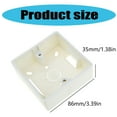 thumbnail image 4 of 86 Type White Plastic Protections Box Wall Mounted Single Gang Junctions Box, 4 of 9