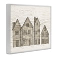 thumbnail image 2 of Stupell Industries Rustic Lodge Varied Neighborhood Houses White Framed Giclee Art, 20 x 16, by Ziwei Li, 2 of 7