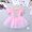 Pink, variant on DPOIS Girls Princess Off Shoulder 3D Flowers Leotard Ballet Tutu Dress