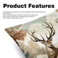 thumbnail image 2 of Deer Velvet Throw Pillow Covers Set of 2 with Unique Patterns for Bed and Sofa, Available in 16x16, 18x18, and 20x20 Inches for Various Occasions, 2 of 6