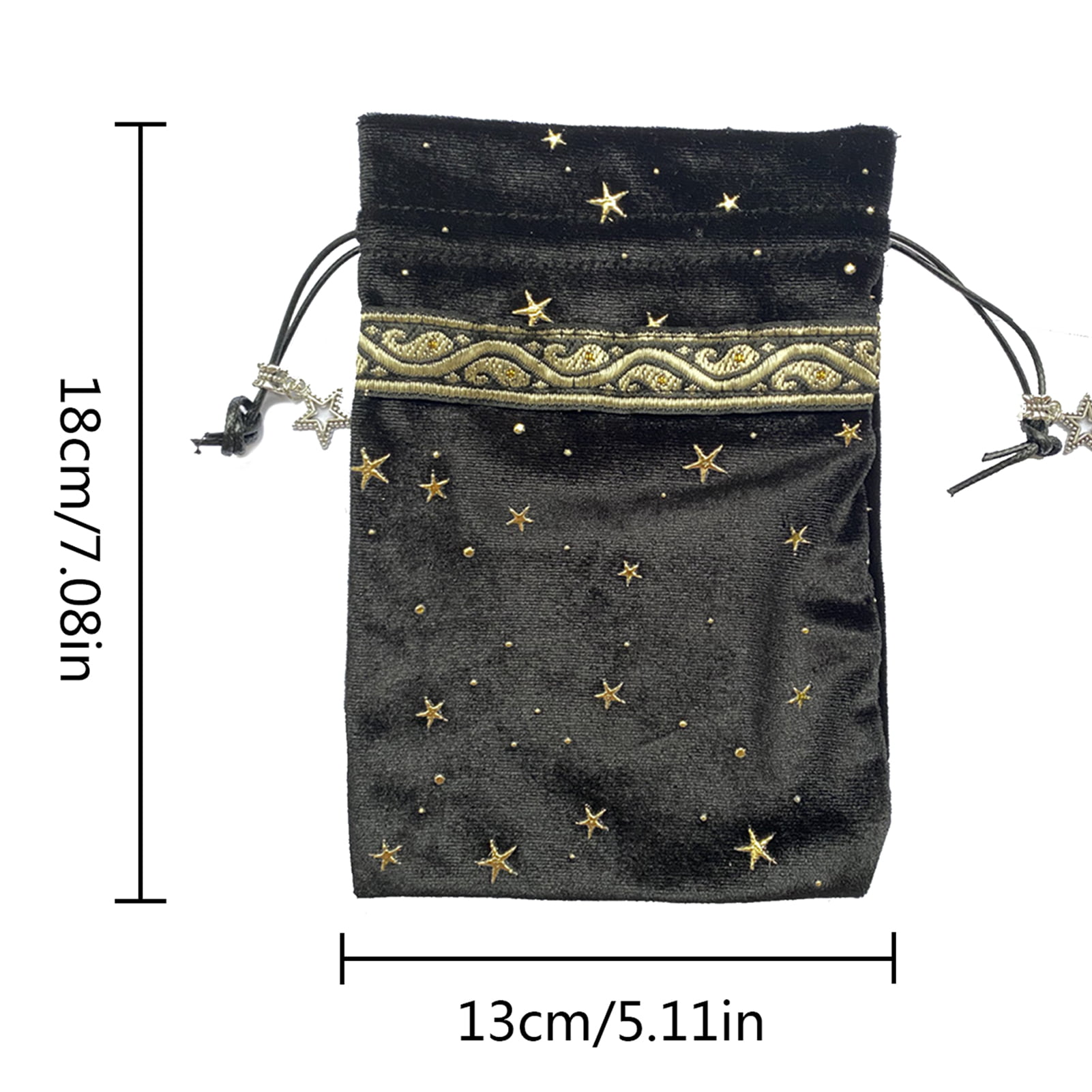 Tarot Bags Multiple Uses Durable Satin Drawstring Pouch Dice Bag 5 for Tarot Cards Jewelry 