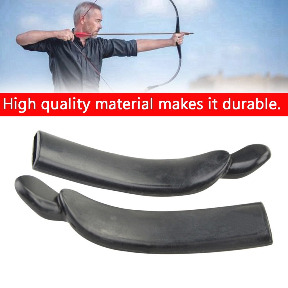 2pcs Recurve Bow Straight Bow Limbs Tips Protector Cover Archery Nylon 30x6mm 