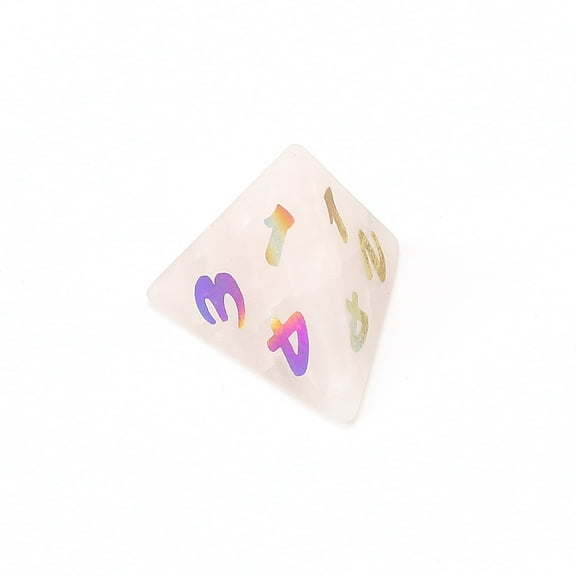 Natural Rose Quartz Dice  Hand-Carved Gemstone Dice D4 D6 D8 D10 D12 D20 Percentile or 7PCS Polyhedral Set for DnD & RPG Games