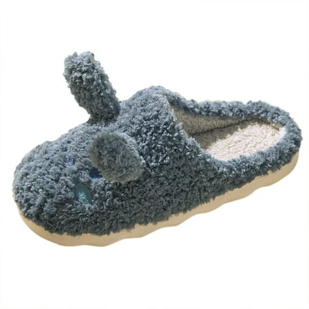 

GNEIKDEING Men Slippers Autumn And Winter Comfortable Cartoon Rabbit Warm Indoor Non Slip Gift on Clearance