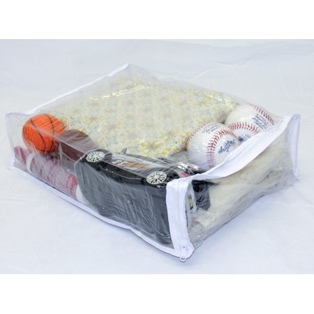 IMEX Comforter/Blanket Storage Bag Clear Vinyl 3 Sided ...