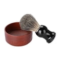 thumbnail image 1 of Jabonera De Afeitar De Madera Con Patrón De árbol, Textura De Ranura, Aislamiento Térmico, Duradera Para Un Uso Prolongado, 1 of 7