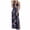 Jumpsuit - A02 Navy, variant on Xdegoge Jumpsuits for Women Casual V Neck Sleeveless Jumpsuit Fashion Halter Backless Outfits Elegant Boho Floral Print Beach High Split Summer Clothing