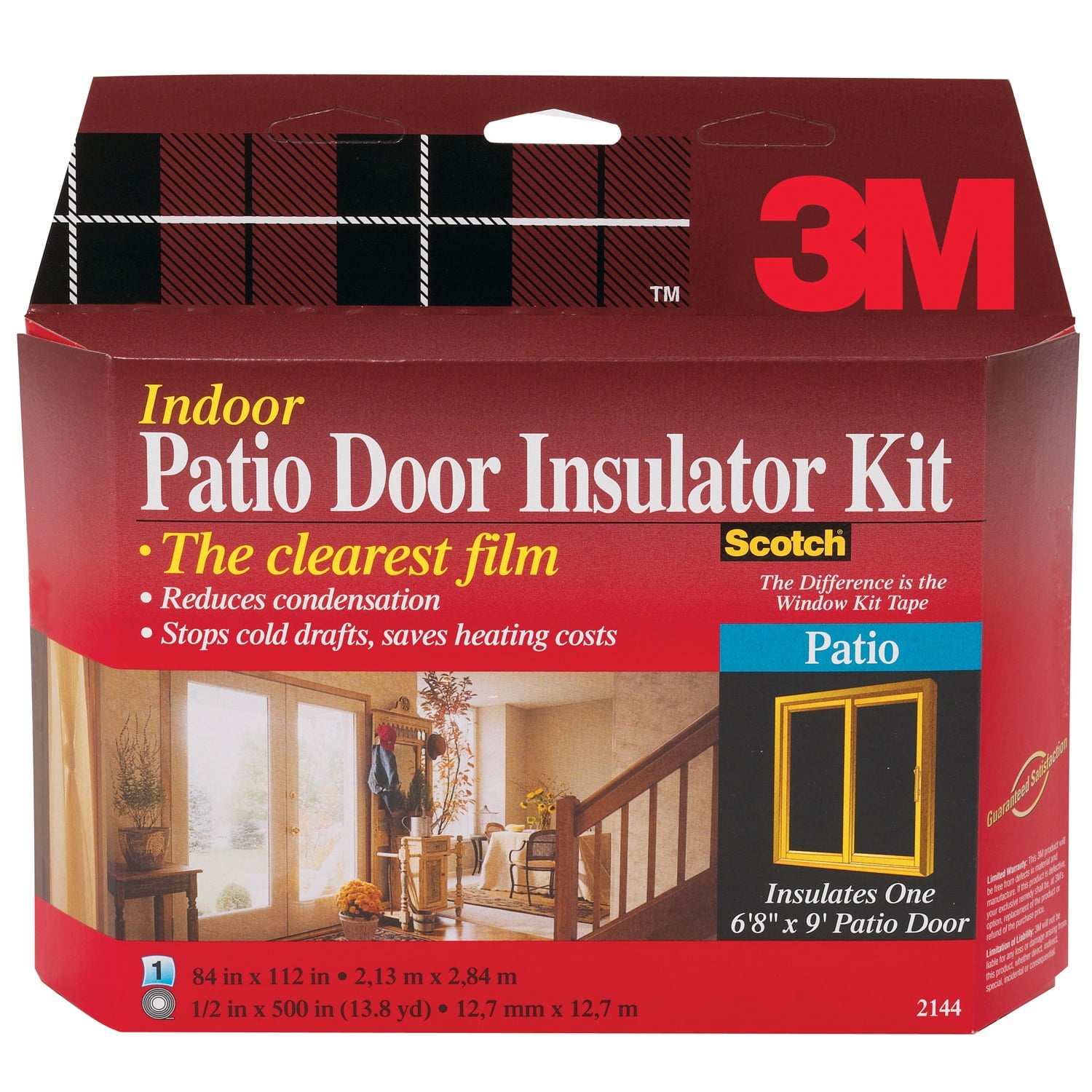 Details about   3M Window Insulator Kit Scotch Patio Door & XL Window 