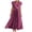 Purple, variant on Qiopertar Women's Loose Sleeveless V-Neck Zipper Dress Backless Casual Party Beach Vacation Fashion Dress, Blue S