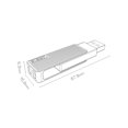 thumbnail image 3 of FlyFlise Jessis U Disk T1 USB3.1 128 Go Enregistreur Clé USB Full Metal, 3 of 7