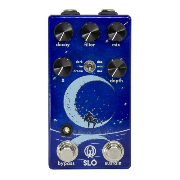 Pedal de reverberación Walrus Audio Slö multitextura con Lollipop Blue