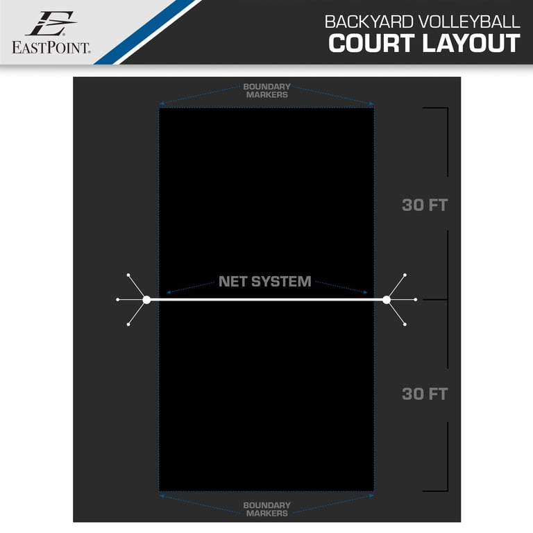 EastPoint Sports Volleyball Net, 32 ft x 3 ft photo 6