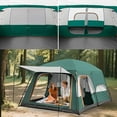 thumbnail image 4 of KFeng 8 Person Tents for Camping - 2Rooms 3Doors&3Windows Mesh,Suitable for Outdoor/Picnic,Green, 4 of 10