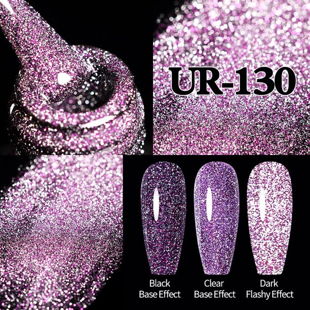 Azúcar UR, esmalte de uñas de Gel fluorescente reflectante, amarillo neón, rosa, rojo, purpurina, semipermanente, barnices de uñas LED UV Tan Jianjun unisex