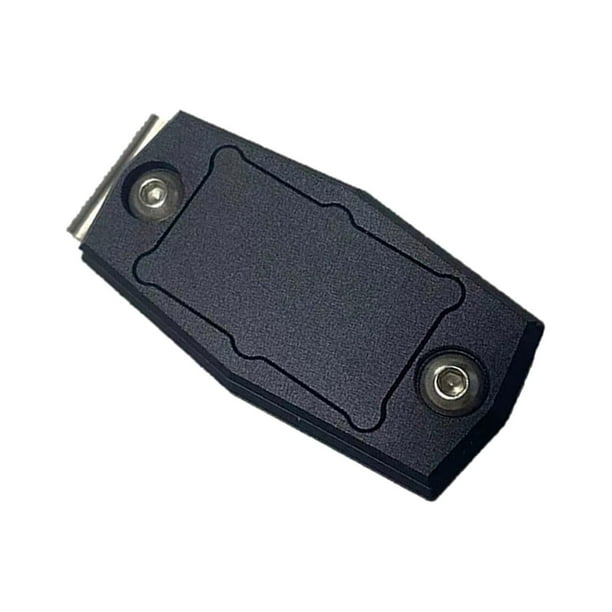 Clip magnético para cinturón con tiza, estuche para tiza, clip fijo portátil para tiza de billar negro 2