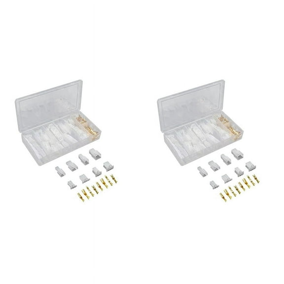 400 PCS 2.8MM Automotive Wire Connector 2/3/4/6 Pin Electrical Male and Female Cable Terminal Connector Kit for Car RVs