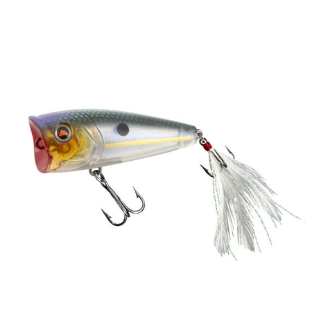 Ozark Trail Topwater Popper Fishing Lure Threadfin Shad (Silver)