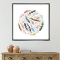 thumbnail image 2 of Designart 'Ancient Bird Feathers In Circle' Traditional Framed Canvas Wall Art Print, 2 of 5
