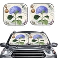 thumbnail image 2 of Goofa Vintage Flower Pattern 2 Piece Car Windshield Sun Shade Foldable | Front Windshield Shade for Sun, Heat and UV Rays | Sunshade for Car Front Window-Small, 2 of 7