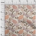 thumbnail image 2 of oneOone Rayon Rose Brown Fabric Floral Retro Craft Projects Decor Fabric Printed By The Yard 56 Inch Wide, 2 of 5