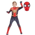 thumbnail image 1 of Miles Morales-disfraz de Spiderman para niños, traje de Peter Parker Zentai de superhéroe, de LICRA xuanjing unisex, 1 of 2