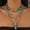 03 Gold, variant on Vintage Imitation Turquoise Bull Head Collarbone Necklace Exotic Ethnic Style Cactus Layered Beaded Necklace