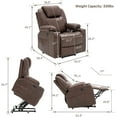 thumbnail image 2 of Danrelax Electric Power Lift Chair for Elderly with Vibration Massage,Easy-to-Reach Side Button, 2 of 8